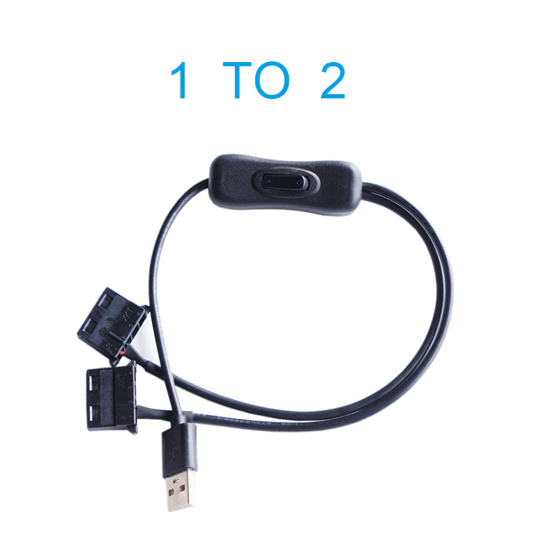 Cable de alimentación USB a ventilador Molex grande de 4 pines, adaptador de caja de computadora, 12V, 4 pines, hembra a 5V, macho: Naranja