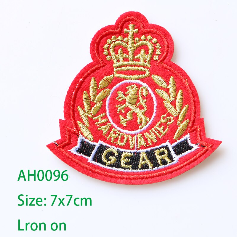 Medaille-icoon van het amerikaanse korps mariniers geborduurd met strijkpatches voor kleding, doe-het-zelf strepen, kledingpatchwork, stickers, aangepaste badges: Ah0096
