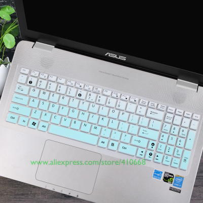 Laptop keyboard Cover Skin For Asus N76 N76V N76VB N76VJ N76VM N76VZ N750 A73 ZX70 GL702 K751 A751 FX71 Pro S V J L 17.3 inch: Gradual Skyblue
