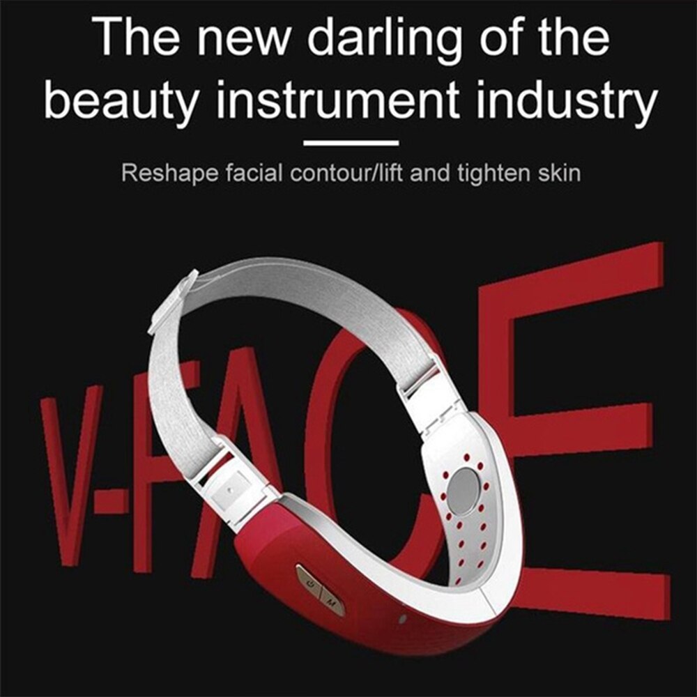 Ceinture de Lifting du visage en V + Machine de soins du cou, thérapie photonique LED, outil amincissant pour le visage, masseur vibrant, réduit le Double menton, dispositif de levage du visage