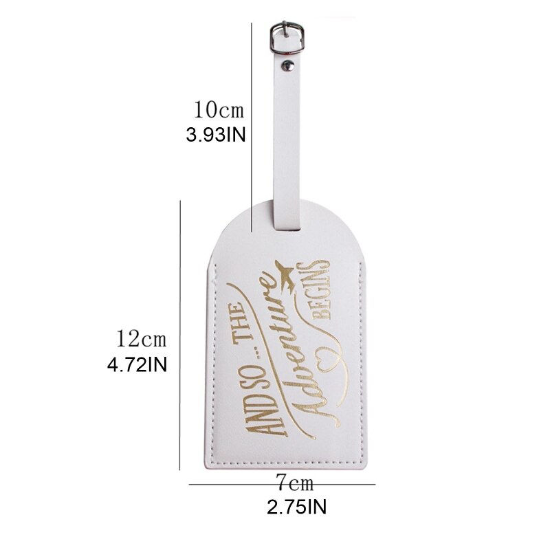 Bagagelabel Reizen Koffer Tags Naam Telefoon Adres Label Identifier Wedding Bridal