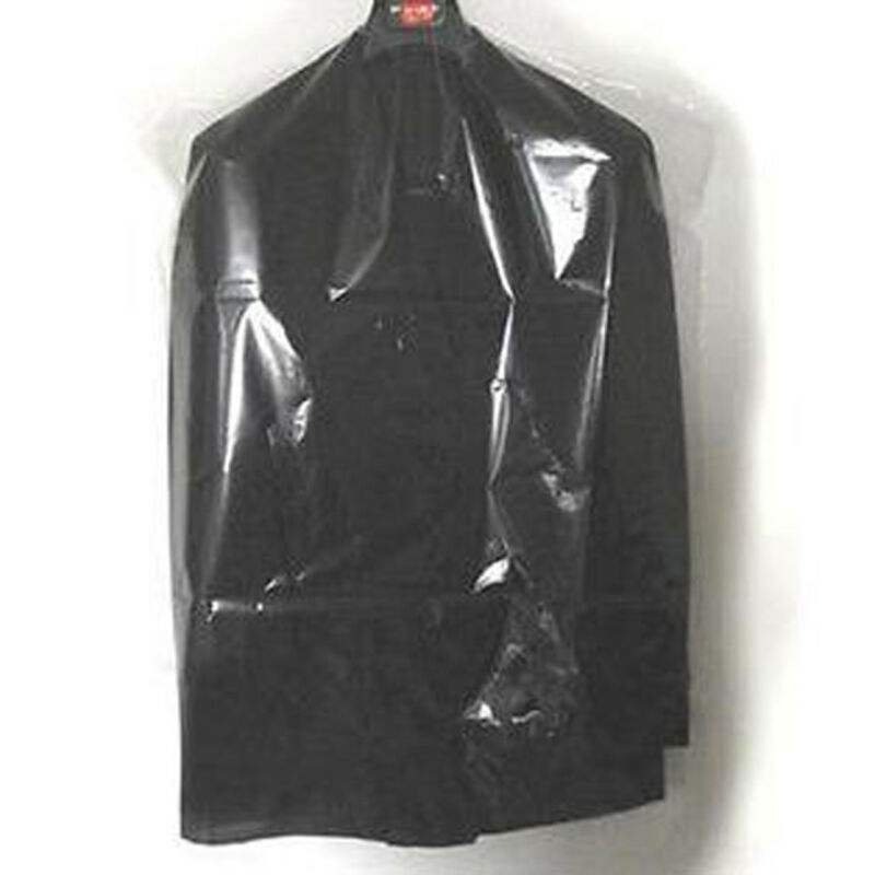 Fundas para cubrir trajes y vestidos de plástico transparente, colgador de ropa a prueba de polvo, Protector de almacenamiento, 90x60cm, 20 Uds.