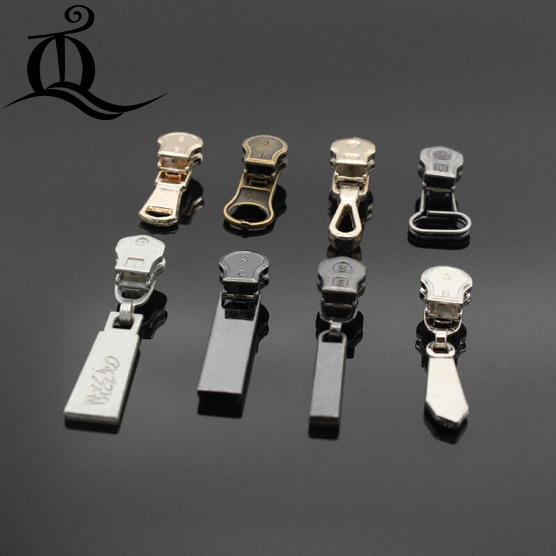 3# 10 stuks ritsmix metalen ritstrekkers ritskop voor metalen rits handtas/rugzak/kleding/naaigereedschappen 323