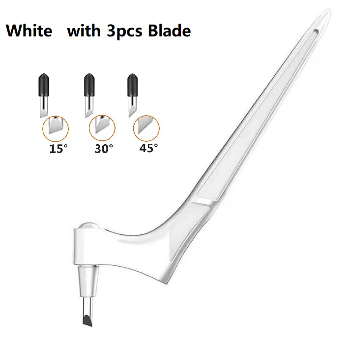 DIY Craft Snijgereedschappen Houtsnijwerk Cut Pen Art Craft Tool met 360-staal roterend mes Veiligheidssnijder Papier