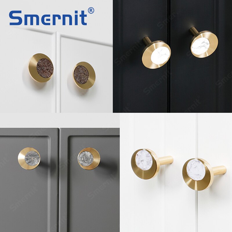 Brass Door Handles Stylish Modern Kitchen Cabinet Handle Simple Hooking Door Handle for Wardrobe Dresser