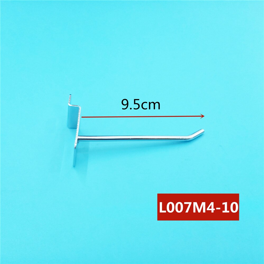 2 stuks/partij dia . 4mm displayhaken koudgewalst stalen pegboardhaken enkele slatwallhaken lengte 5cm/7cm/10cm/14cm/19cm/24cm/29cm: Lengte 10cm 2 stuks