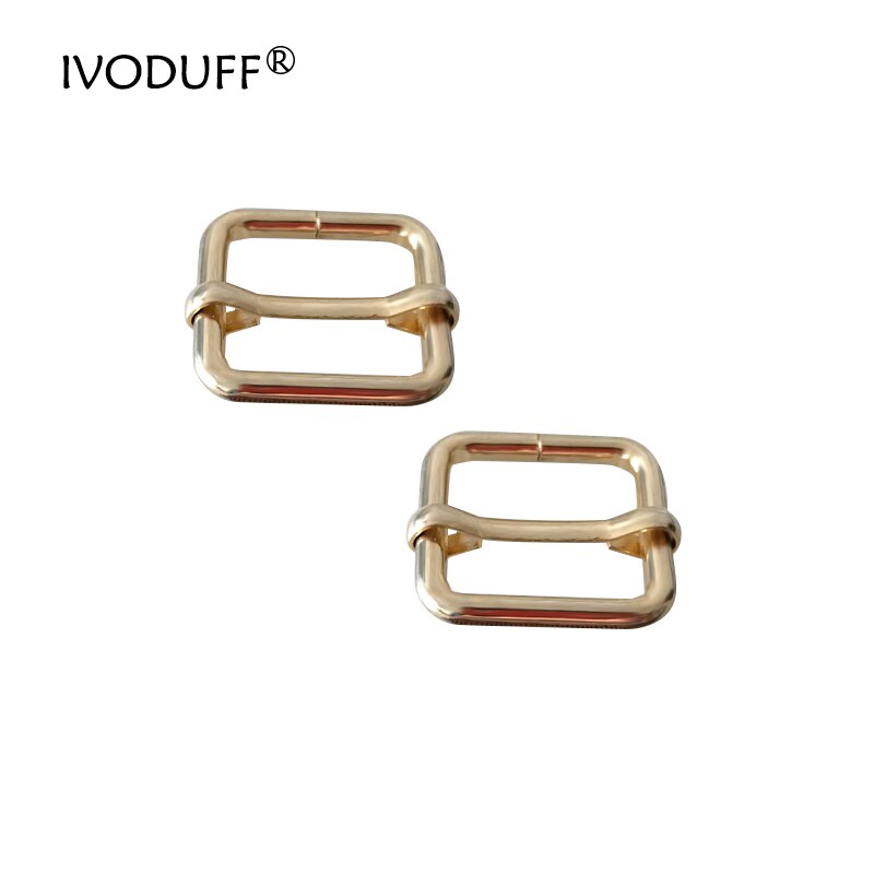 Gold Color Slider Buckle For DIY Bags, Metal Heavy Duty Leather Bag Strap Belt