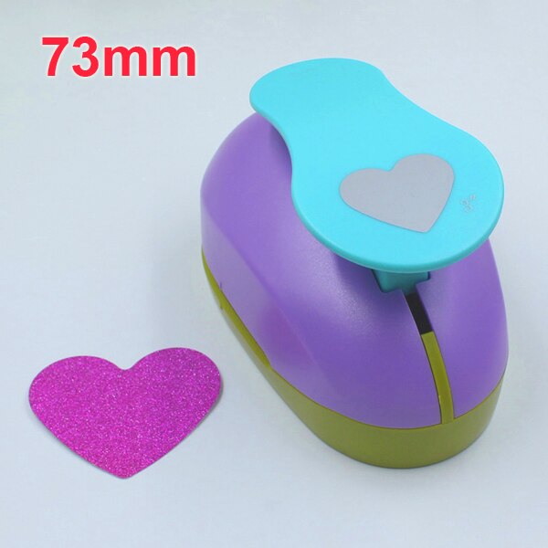 1pc 75mm paper circle cutter paper punch craft perfurador scrapbooking paper punch for kids furador diy puncher: Heart
