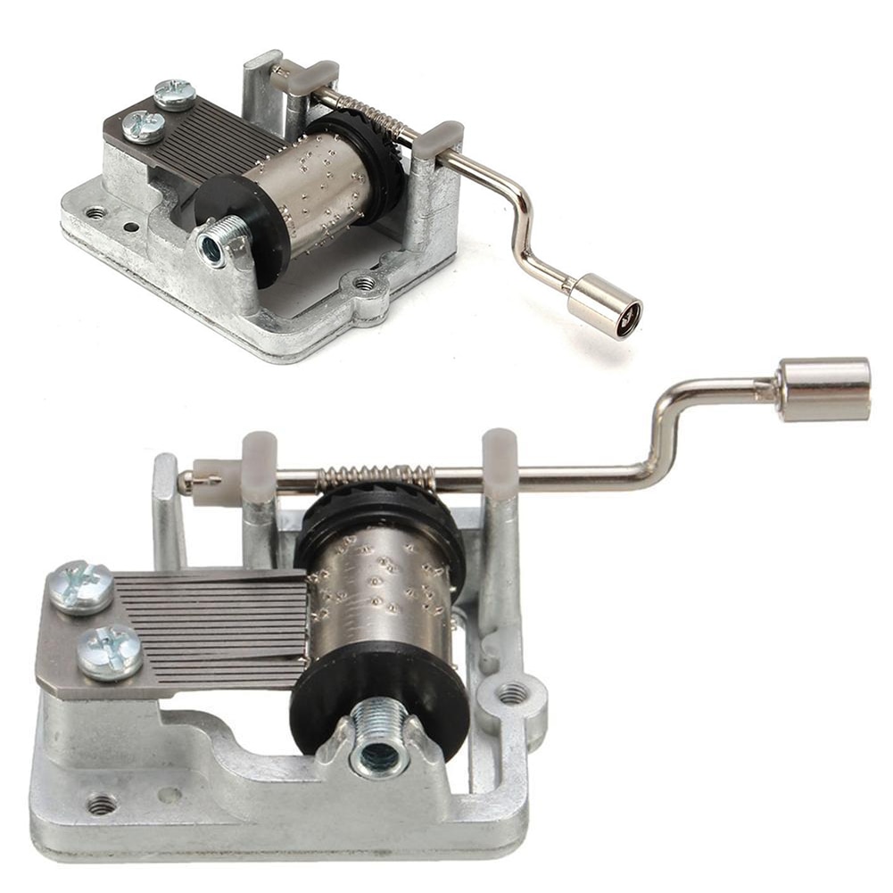 Metal Mini Music DIY Mechanical Hand Crank Craft Music Movement Decor