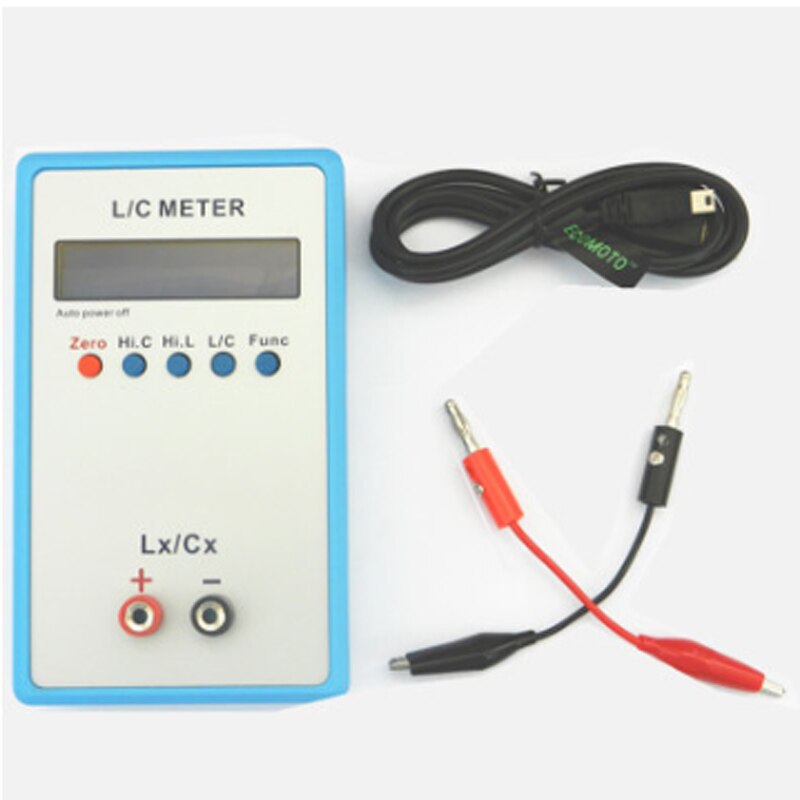 LC-200A High Precision Inductance Capacitance Meter Handheld Inductance Meter Capacitance Meter LC Digital Bridge Tester: Set A