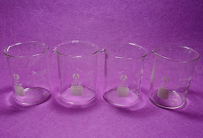 250 ML Glass Beaker, 4pcs/lot,lab Glassware,GG17 Laboratory Beakers