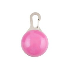 Dog Tag Huisdier Led Licht Hanger Night Flash Dierbenodigdheden Ketting Maatwerk Brilhante Para Caminhada Ao Ar Livre: Pink