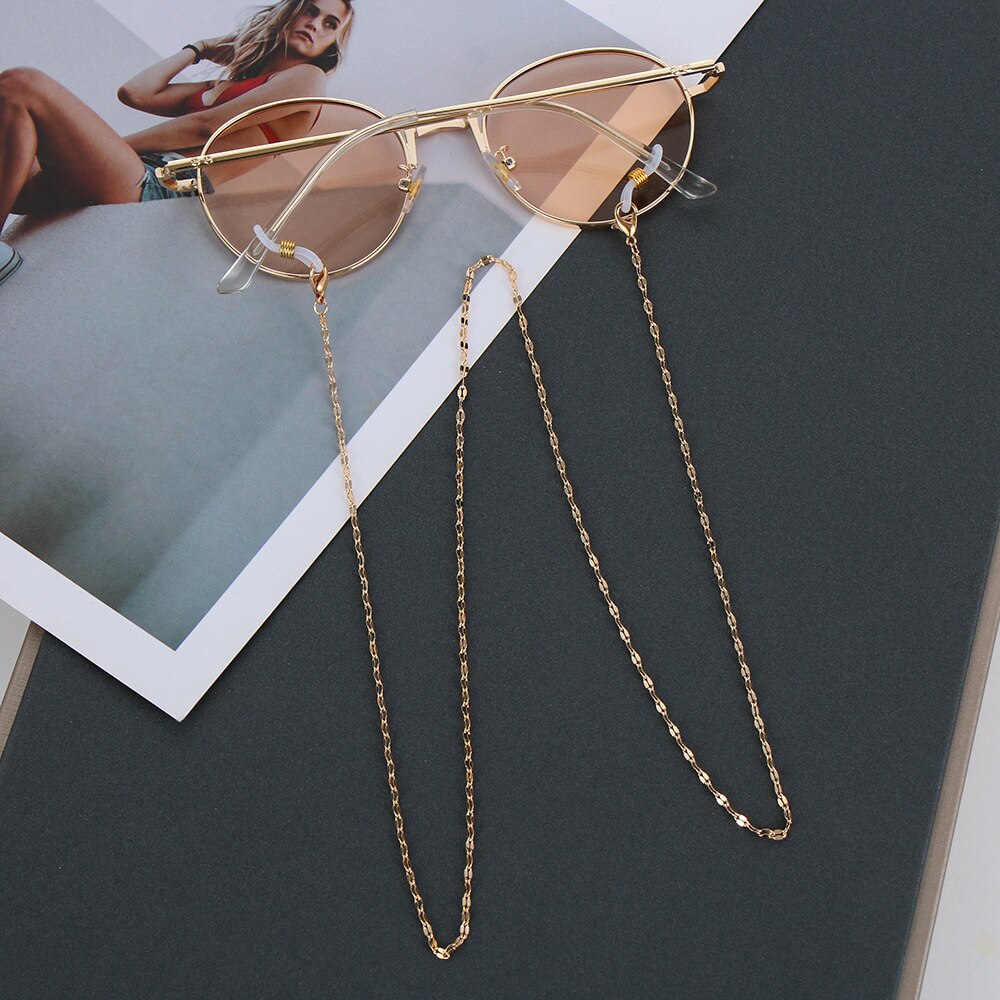 1Pcs Eyeglasses Chains Women Metal Sunglasses Reading Glasses Cords Vintage Glasses Holder Strap Lanyards Eyewear: BZ1354