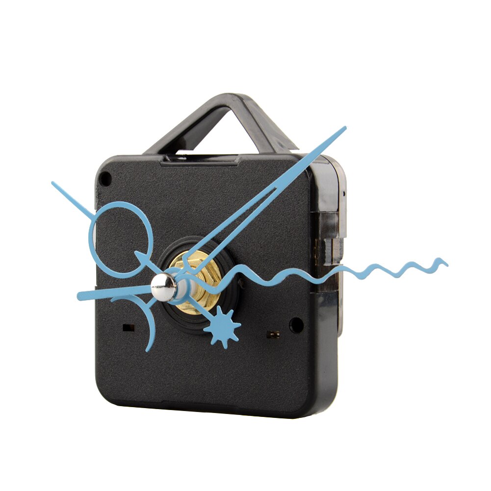 Stille Klok Quartz Uurwerk Mechanisme Blauw Hand Vervanging Deel