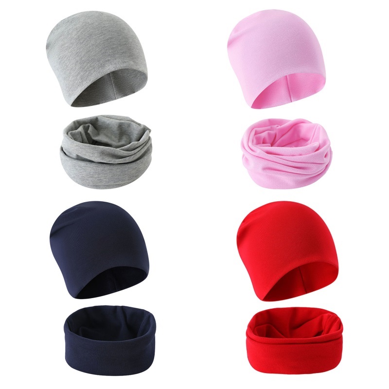 Kindermuts, sjaal, herfst/winter, effen kleur, warme peutermuts, sjaal voor meisjes en jongens, babymutsenset, nekwarmer voor kinderen