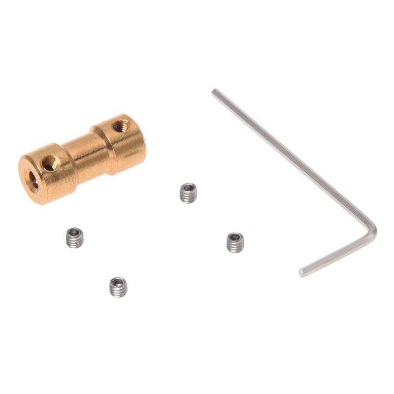 RC Airplane 2mm to 3mm Motor Coupling Connector w L Shape Shaft