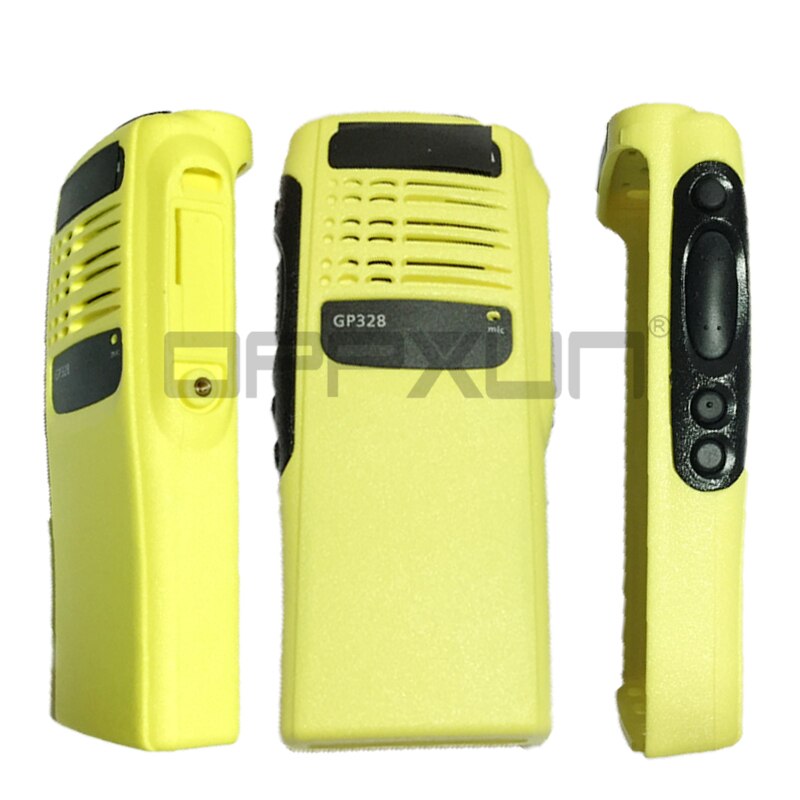 OPPXUN Gelb Gehäbenutzen Vorderseite Abdeckung Hülse Oberfläche Staubdicht Knopf Für Motorola GP328 MTX900 GP340 GP340 HT750 Radio Zubehör