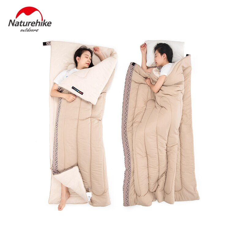 Naturehike – sac de couchage en coton épissé unique, enveloppe Portable lavable en Machine pour Camping, randonnée en plein air voyage NH20MSD05