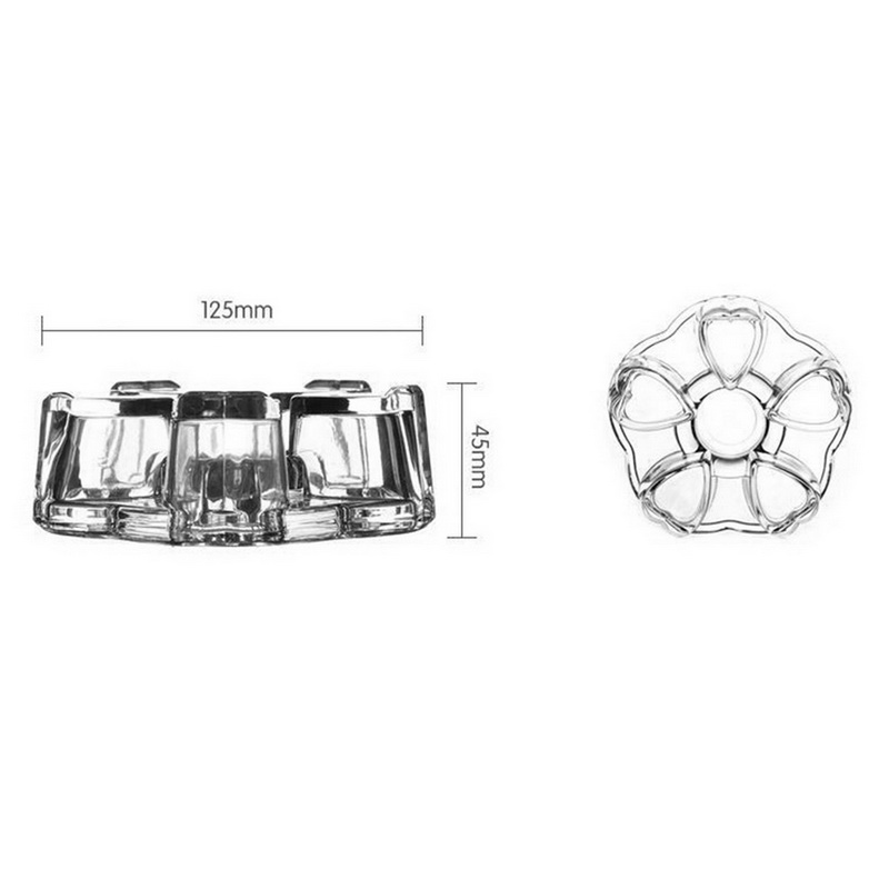Mini bärbar klar tekanna botten kaffevatten tevärmare ljushållare glas värmebeständig tekanna värmare isoleringsbas: B