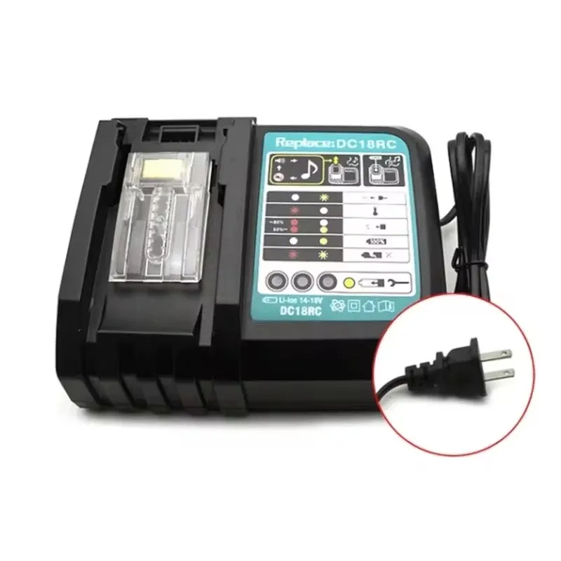 100% Original Makita 12AH for Makita 18V Battery BL1830B BL1850B BL1850 BL1840 BL1860 BL1815 Replacement Lithium Battery: Silver