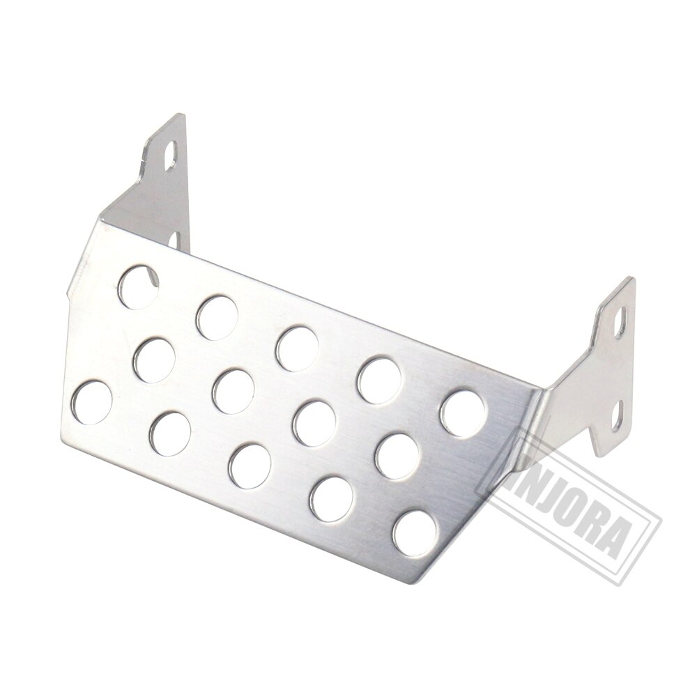 INJORA, Armadura de chasis de Metal, placa protectora de eje para 1/10 RC Crawler Axial SCX10 II 90046 90047 90059 90060, piezas de mejora: Front Protector