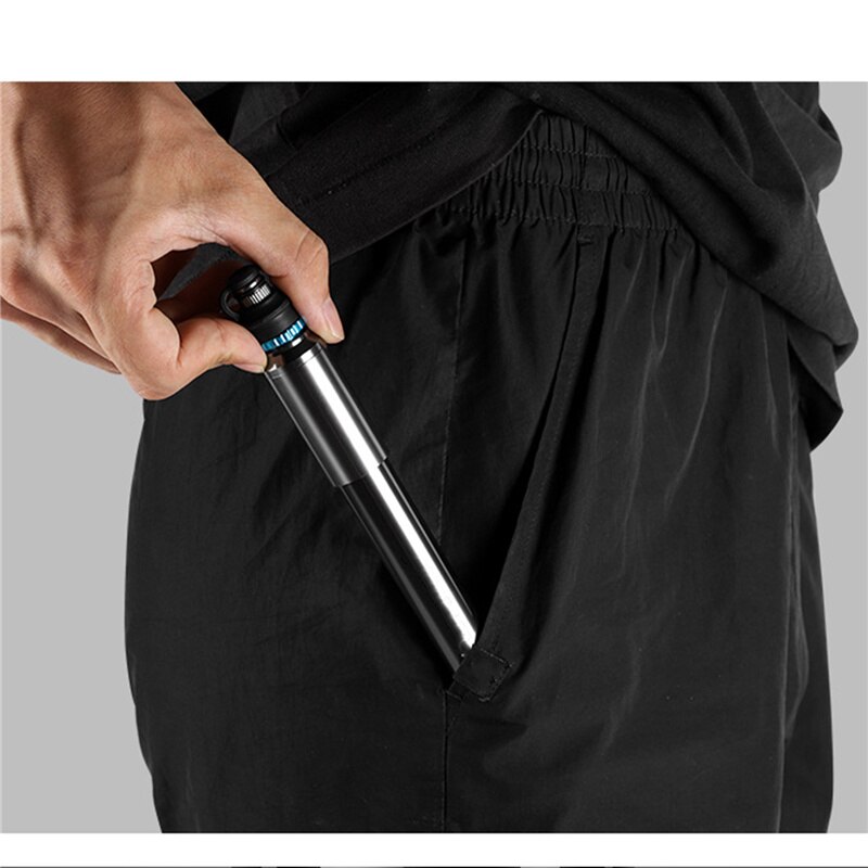 1 Pcs Mini Bicycle Pump Presta Valve Mountain Bike Schrader Valve Hose Pumps With Running Fitness Bicycle Accessories