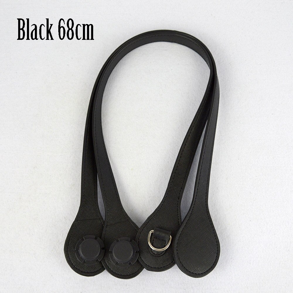 Tanqu Long 68cm Edge Painting D Buckle Round Teardrop End Handles Faux Leather Handles for OBag Chain Pendant for EVA O Bag: black 68