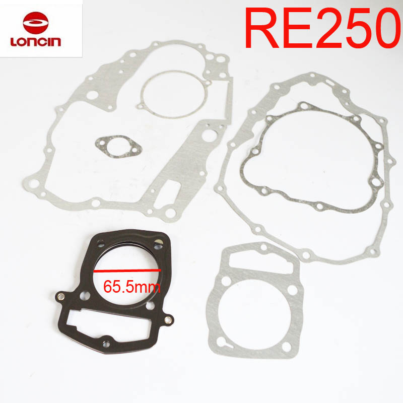 LONCIN RE250 engine gasket cylinder head LC166FMM LX250 LX166FMM ATV Quad 250cc Chinese Motorcycle Engine