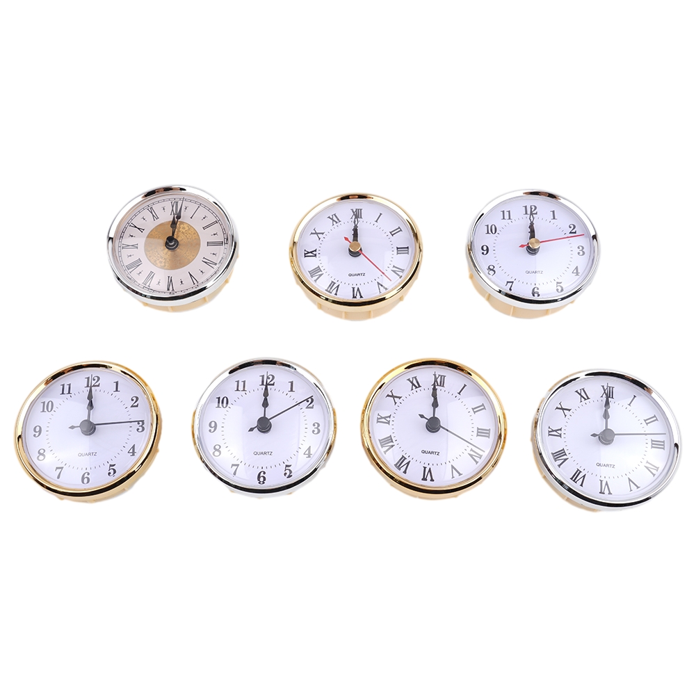 80MM Quartz Clock Inserts Classic Clock Craft Quartz Movement Round Clocks Head Insert Roman Arabic Numerals For Home Decoration