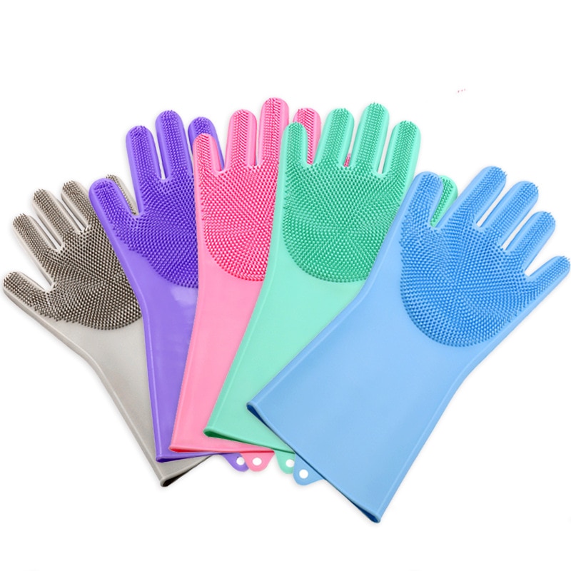 1 Pcs (Niet Een Paar) Magic Afwas Handschoenen Milieuvriendelijke Scrubber Schoonmaak Keuken Bad Handschoenen
