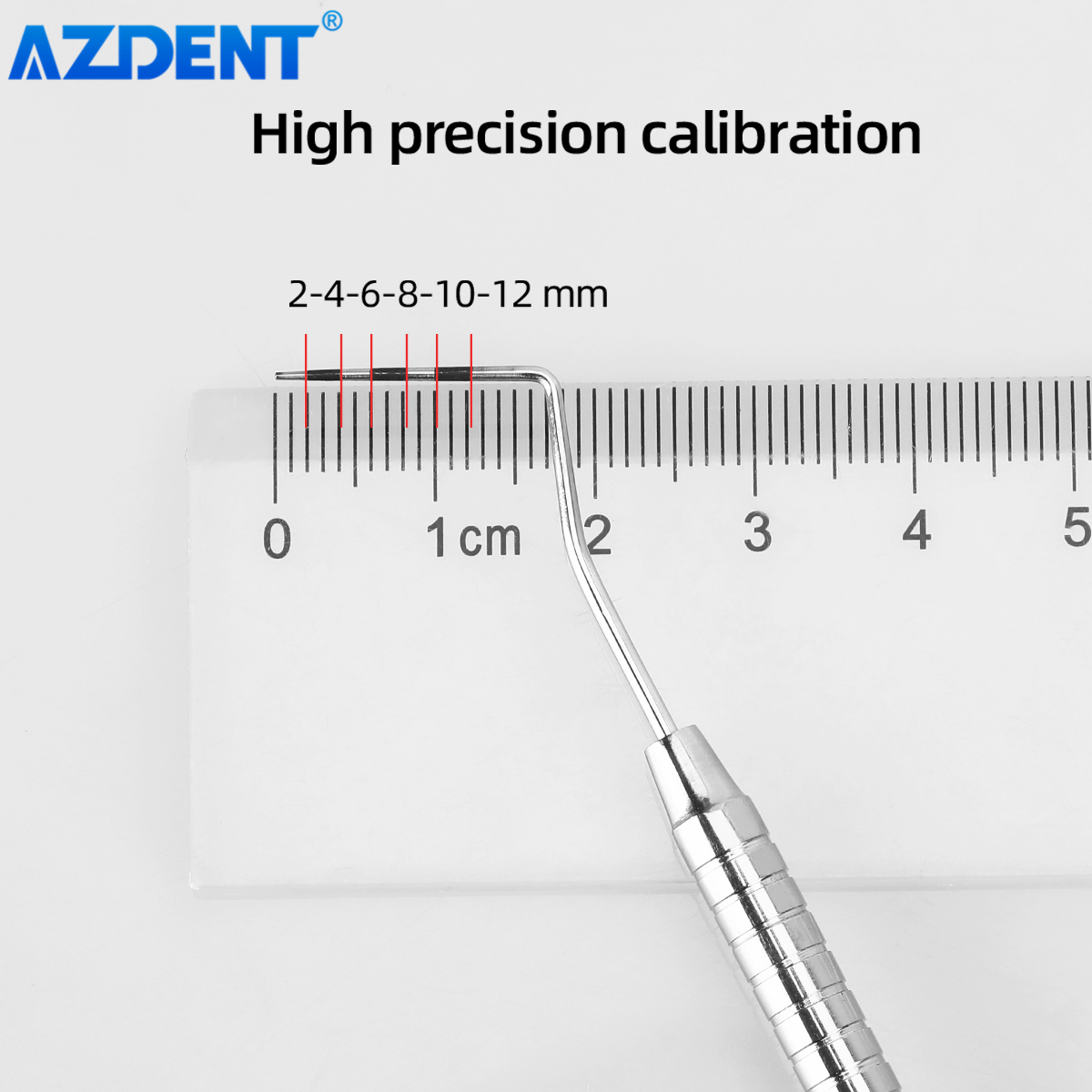 AZDENT Tandheelkundige Parodontale Sonde Schaal Sonde Rvs Instrument Endodontische Sonde 1/2/3/4/5/6/7/8 # Desinfectiehulpmiddelen