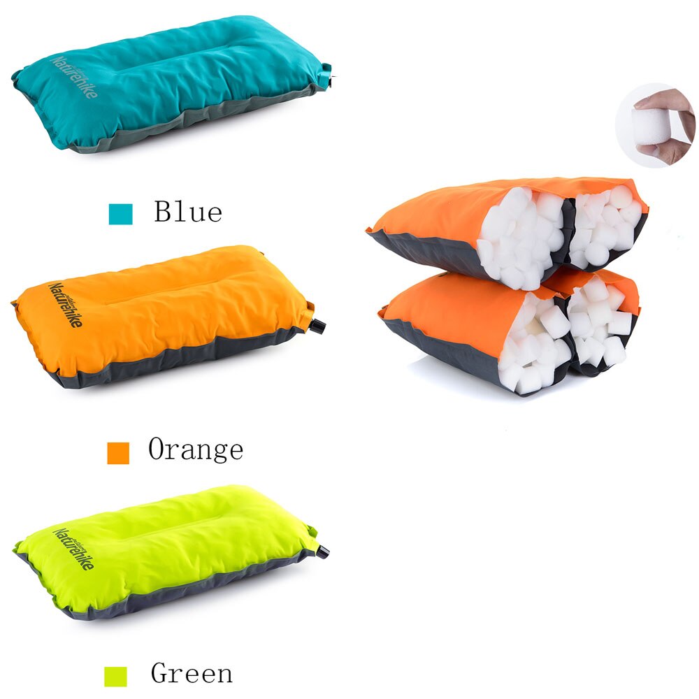 Naturehike Self Inflating Pillow Sponge Non-slip Compressed Folding Compact Automatic Inflatable Pillow Outdoor Travel Camping