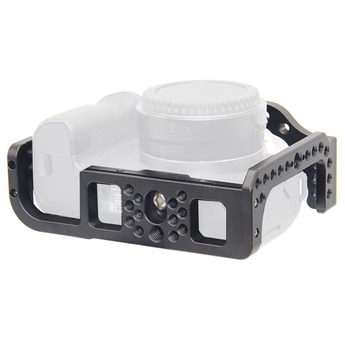 Jaula de cámara para Canon EOS R ILDC, montaje de forma de cámara w Arca Swiss, placa base Arri Hole, Zapata fría, película, vídeo, plataforma estabilizadora