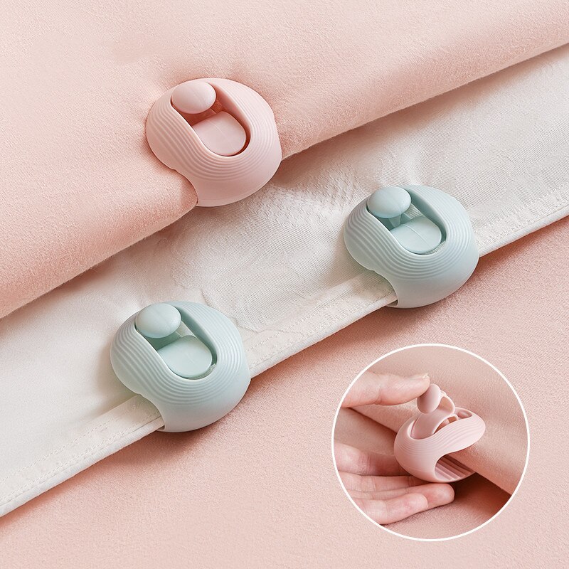4Pcs Clip Dekens-Sluiting Bed-Cover Magnetische Clip Dekbed-Laken Dekbed Plastic Fixer Kledingstuk-Accessoires antislip Dekbed Klem