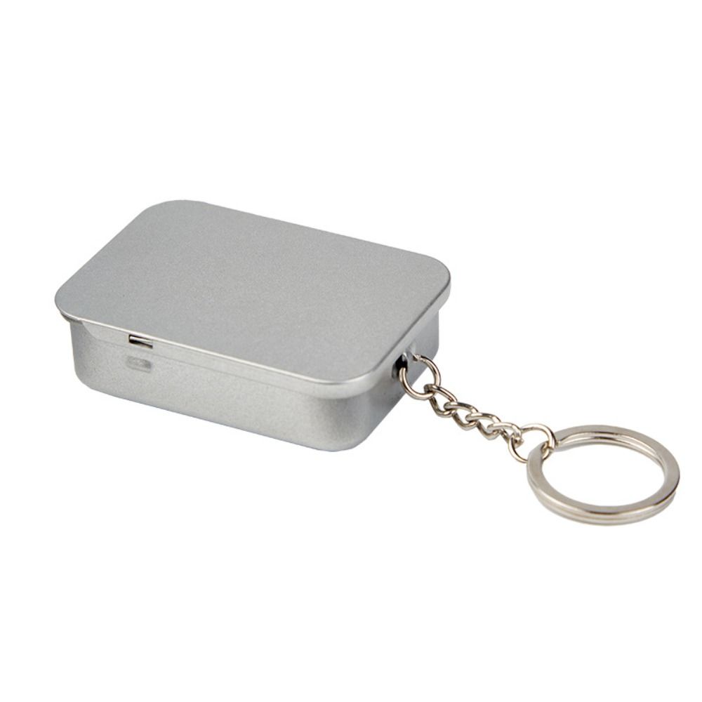 Met sleutelhanger Push-Pull blikken doos met schuifdeksels DIY opbergdoos Multifunctionele meerdere stijlen Metalen doos Schoolbenodigdheden: green