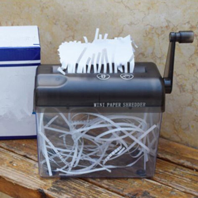 Mini desktop papierversnipperaar handmatige papiersnijmachine
