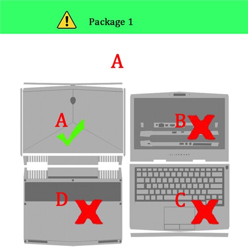 Laptop Haut Aufkleber Für Alienware 13 M13X R2 R3 Notizbuch Haut Schutz Für Alienware 14 M14X R1 R2 r3 Laptop Aufkleber: M13X R3 2016 / Paket-1    A