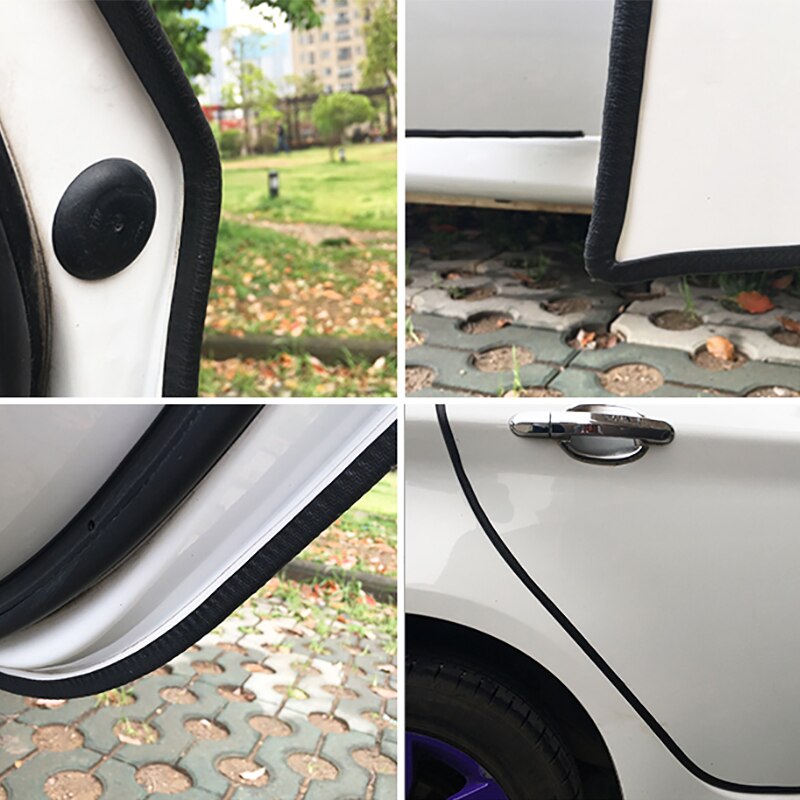 Bil styling 5m bil dør kantbeskytter tilbehør auto tætningslister vagt trim biler dør bagagerum klistermærker bil dekoration