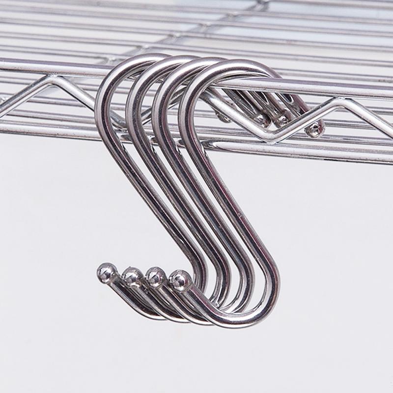 Flere typer rustfrit stål s formede kroge hængende kroge køkken badeværelse hængende bøjle opbevaringsholdere arrangør