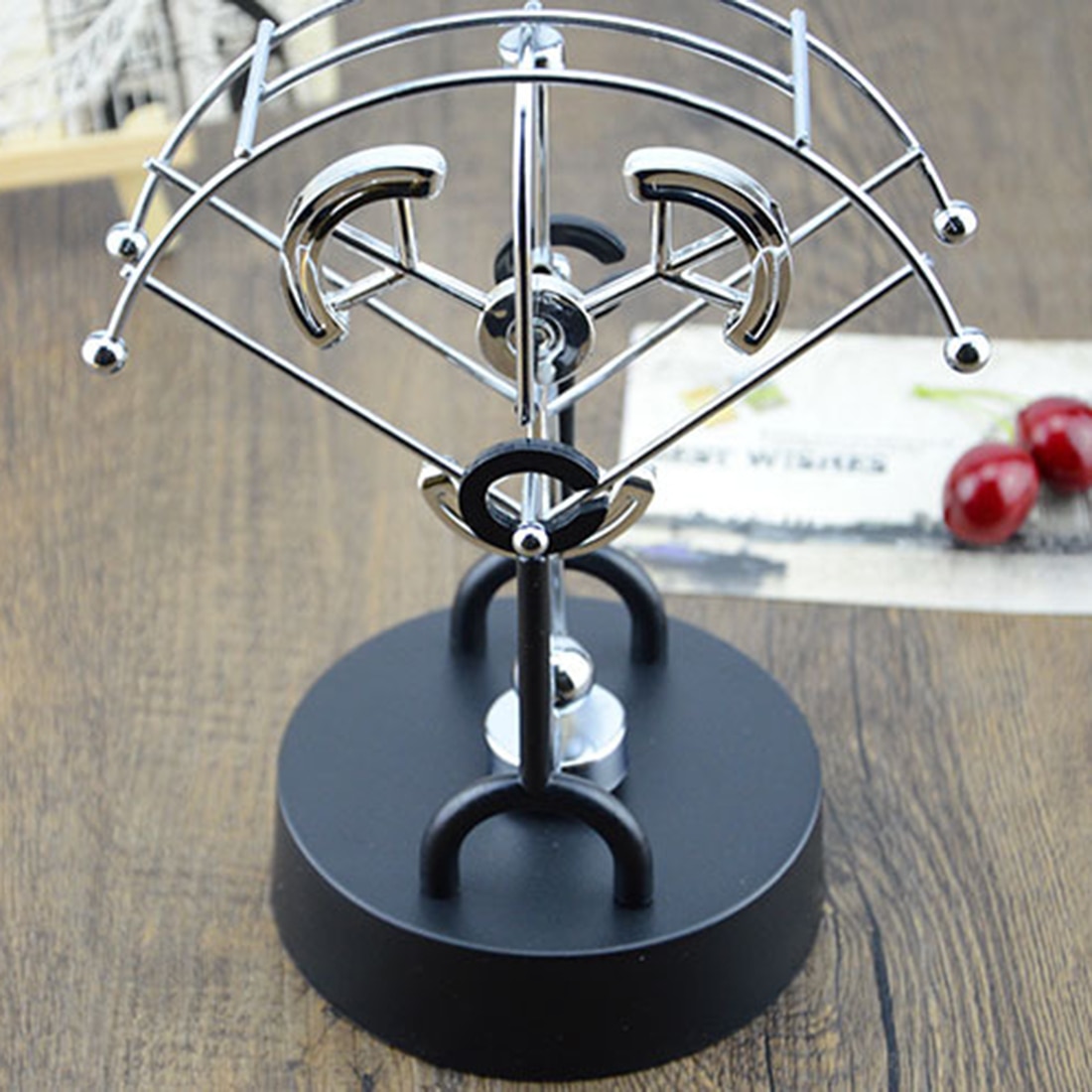 Kreative Wissenschaft Pädagogisches Spielzeug Fallschirm Sektor Rocker Perpetual Motion Handwerk Büro Schreibtisch Home Decoraction Zappeln Roller