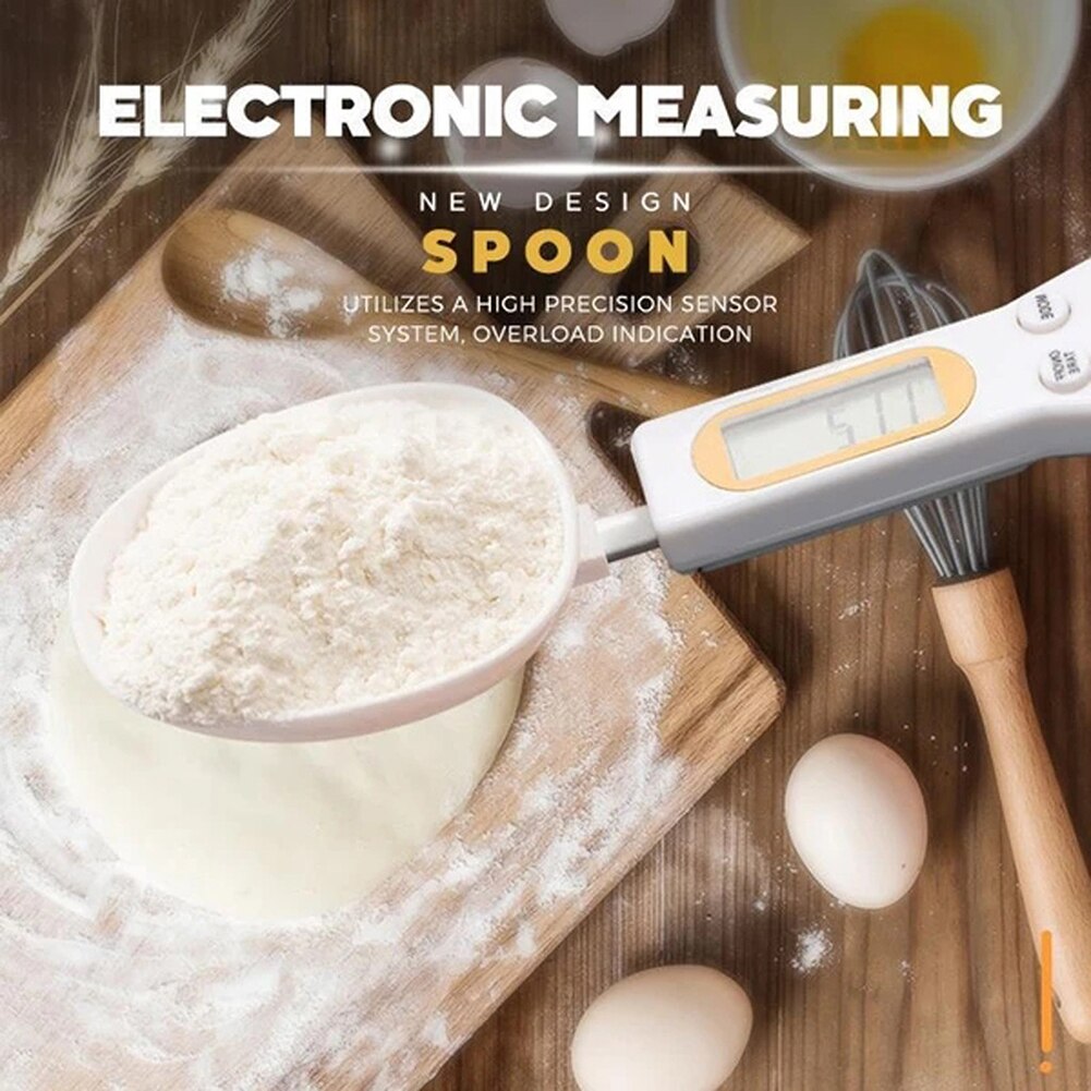 Kitchen Digital Scale Smart Electronic Food Scale Weighted Spoon Gram Measuring Spoon Baking Spoon Scale with LCD Display