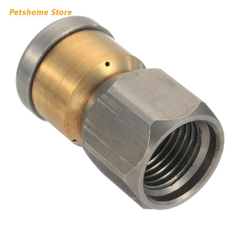 Stainless Steel Pressure Washer Jet Nozzle Bsp Female Rotary Sewer Cleaning Nozzle Pipe Drain Wash Head Tools: 4