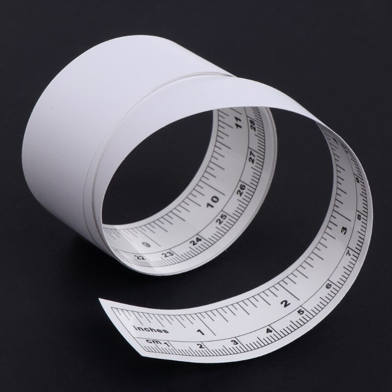 45cm 90cm Self Adhesive Metric Measure Tape Vinyl Silver Rulers For Sewing Machine Sticker