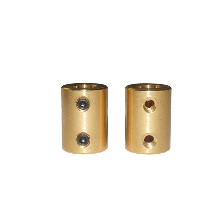 D16 L22 Messing Koper As Motor Starre Koppeling Rc Vliegtuig Model Motor Shaft Coupling Messing Koppeling Stijve Motor Connector