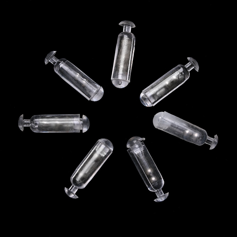 Sonajeros de pesca duraderos, tubo de inserción de sacudida, Señuelos de barra de sonido de amarre, herramientas de bricolaje S M L PE, tubo para atraer peces, 20 Uds.