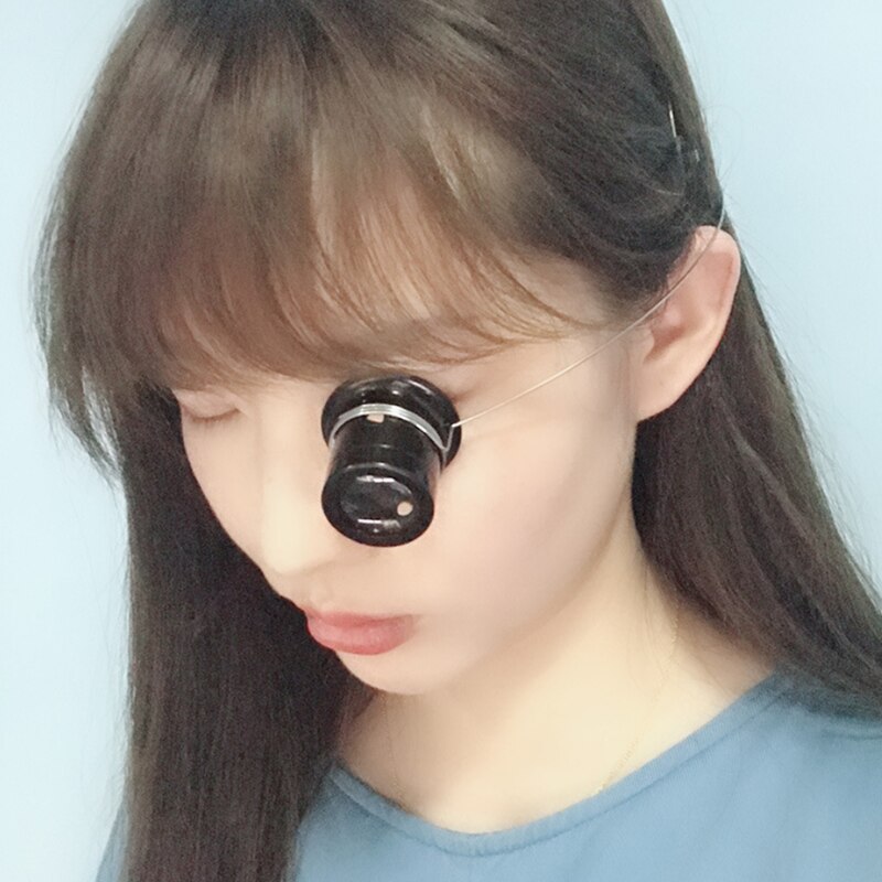 Monocular Magnifying Glass 5X/10X Portable Loupe Lens Jeweler Watch Magnifier Tool Eye Magnifier Len Repair Kit Tool