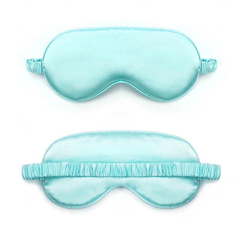 Máscara de sono de seda de amoreira natural para os olhos bandagem dupla face sombreamento dormir máscara de olho capa macia venda viagem resto