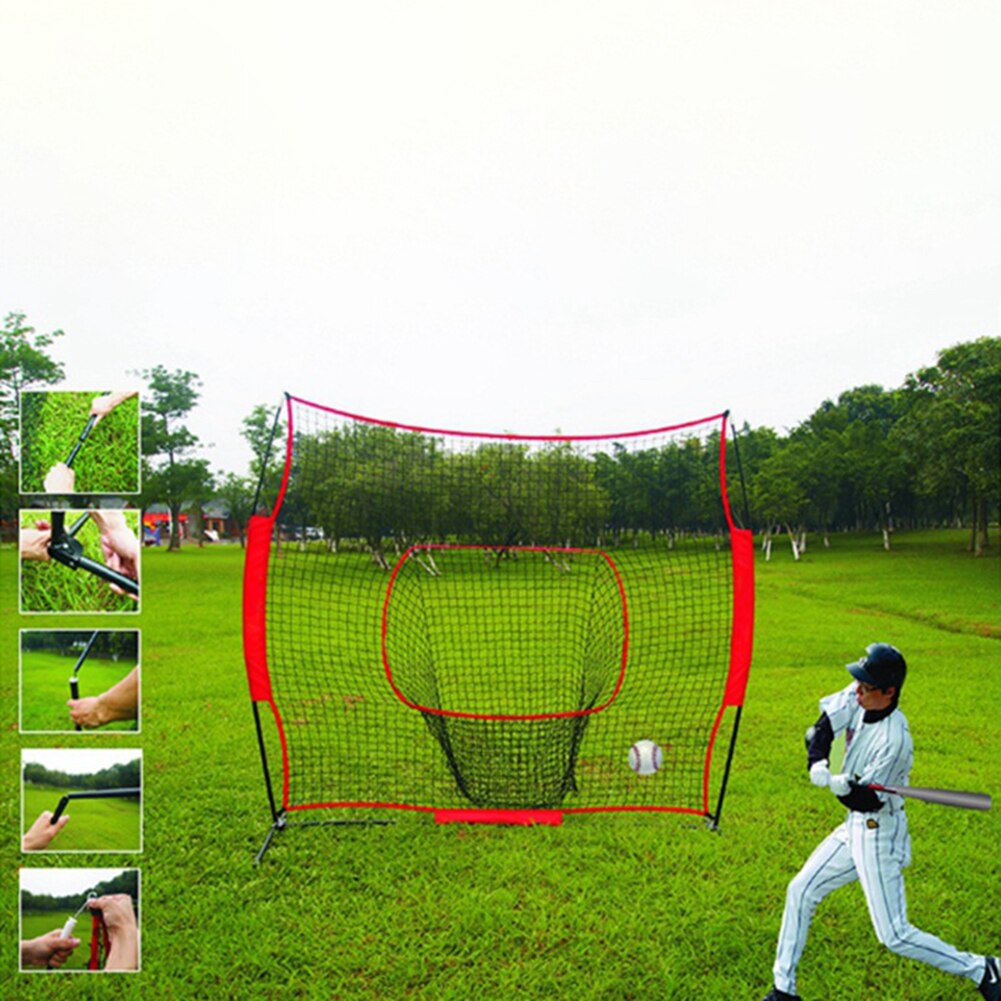 Tragbare 7*7 Füße Baseball weicher Ball Praxis Netz dauerhaft Rebound Ausbildung Schallwand Netz freundlicher Baseball ÜSpund Sport Zubehör