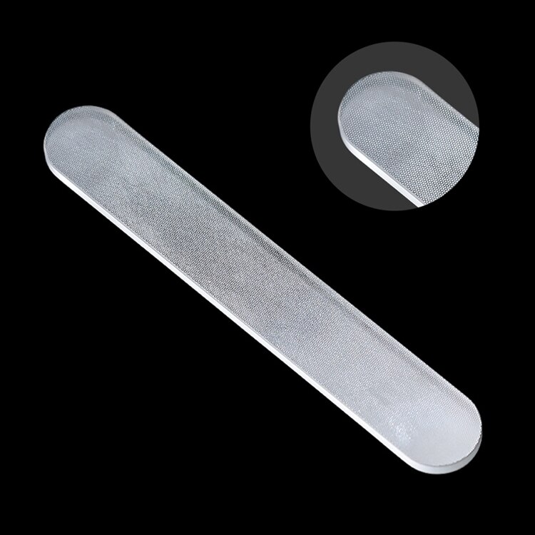 Holdbart nano glas neglebuffer fil shiner manicure filer neglelak glasbuffer polering granding fil buffing kit: Rund