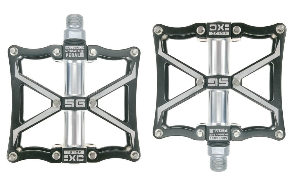 SHANMASHI Ultrathin Bike Pedals 3 Sealed Bearing Bicycle Aluminium Alloy CNC Wide Platform Mountain Road Bike Pedals: Black